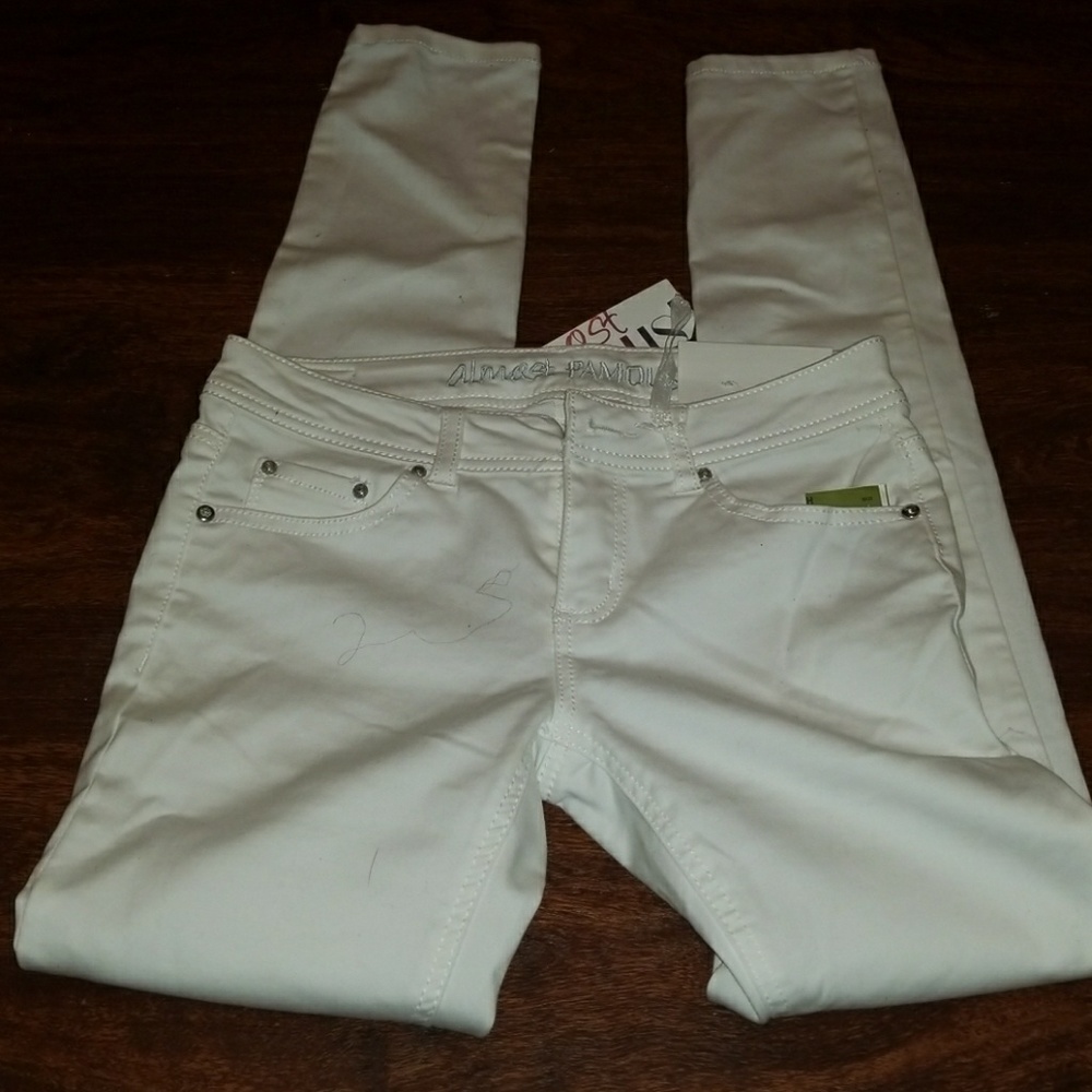 Ladies white jeans